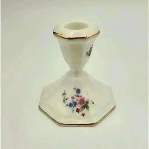 Discontinued Vintage Home Beautiful Romance TY003 Hand Decorated 4" Candlestick‎